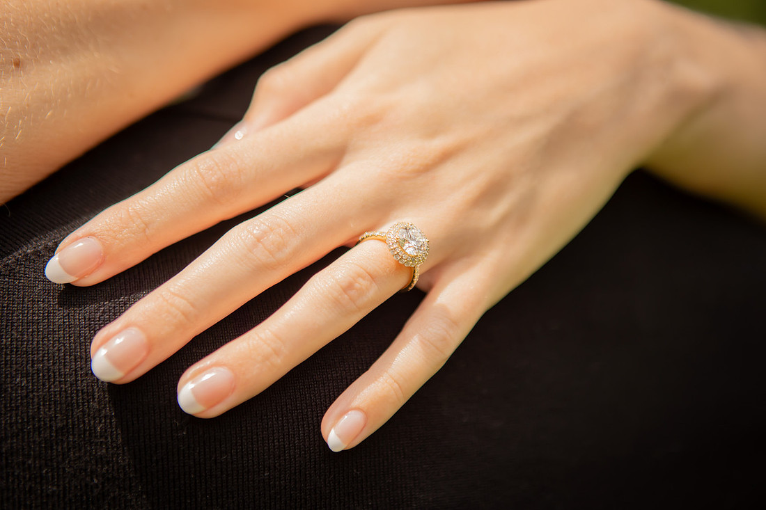 Proposal on the front lawn of the Biltmore Estate | Asheville Engagement Photographer