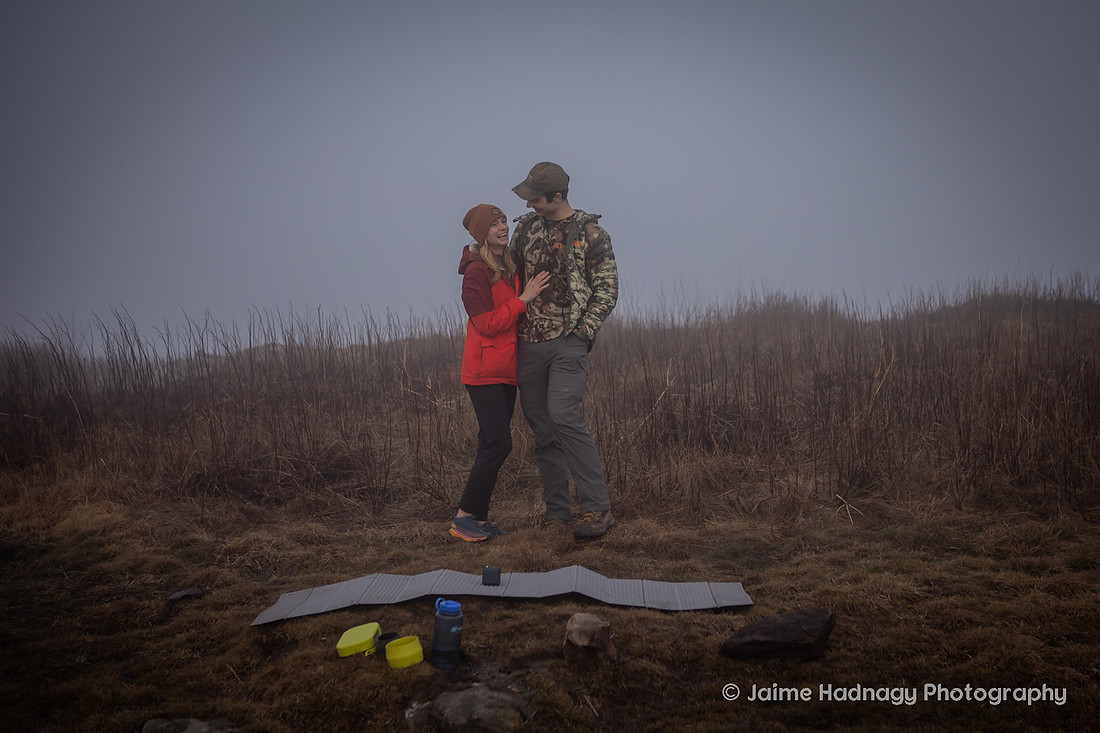 Proposing to your girlfriend on a camping trip | Asheville Proposal Photographer