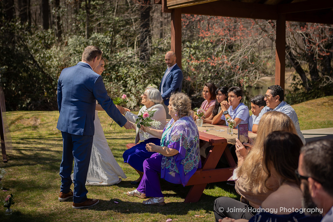 Outdoor Wedding Ceremony with Lasso | Asheville Elopement Photographer