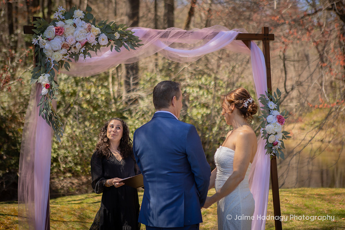 Outdoor Wedding Ceremony with Lasso | Asheville Elopement Photographer