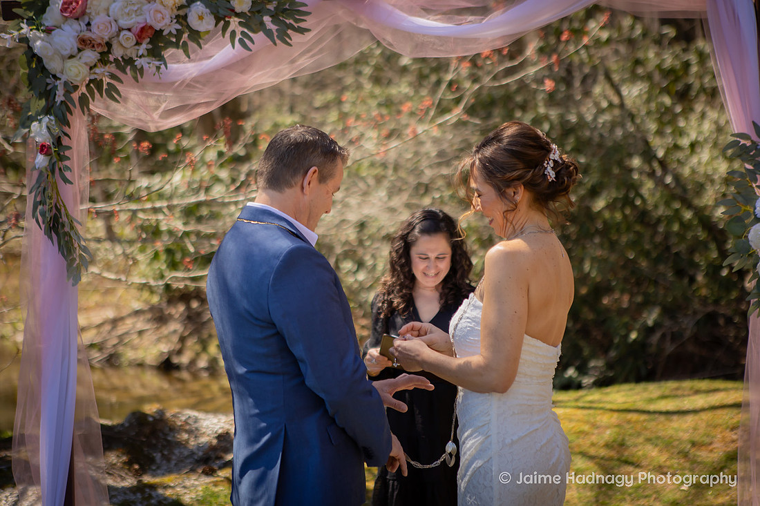 Outdoor Wedding Ceremony with Lasso | Asheville Elopement Photographer