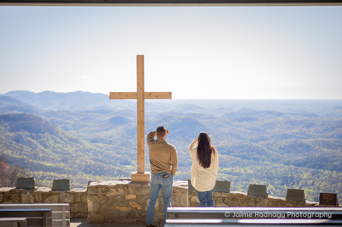 Proposal at Pretty Place | WNC Photogapher
