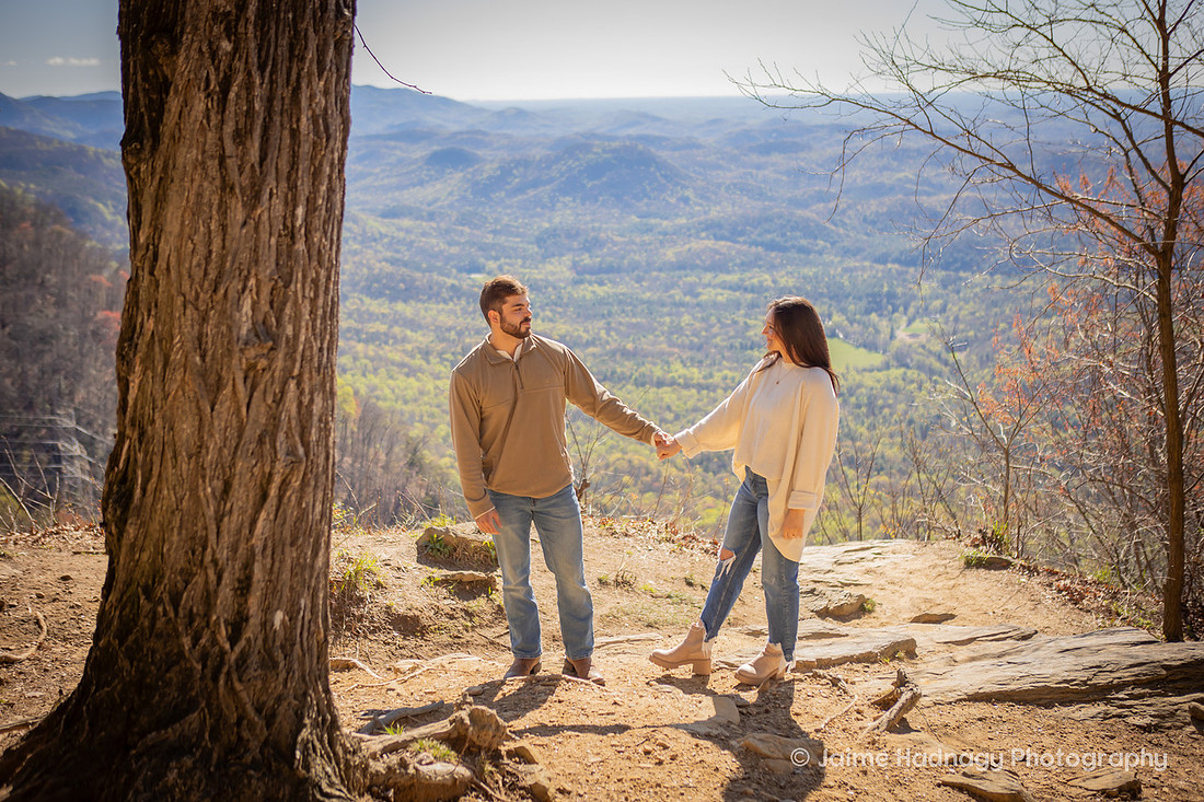 Proposal at Pretty Place | WNC Photogapher