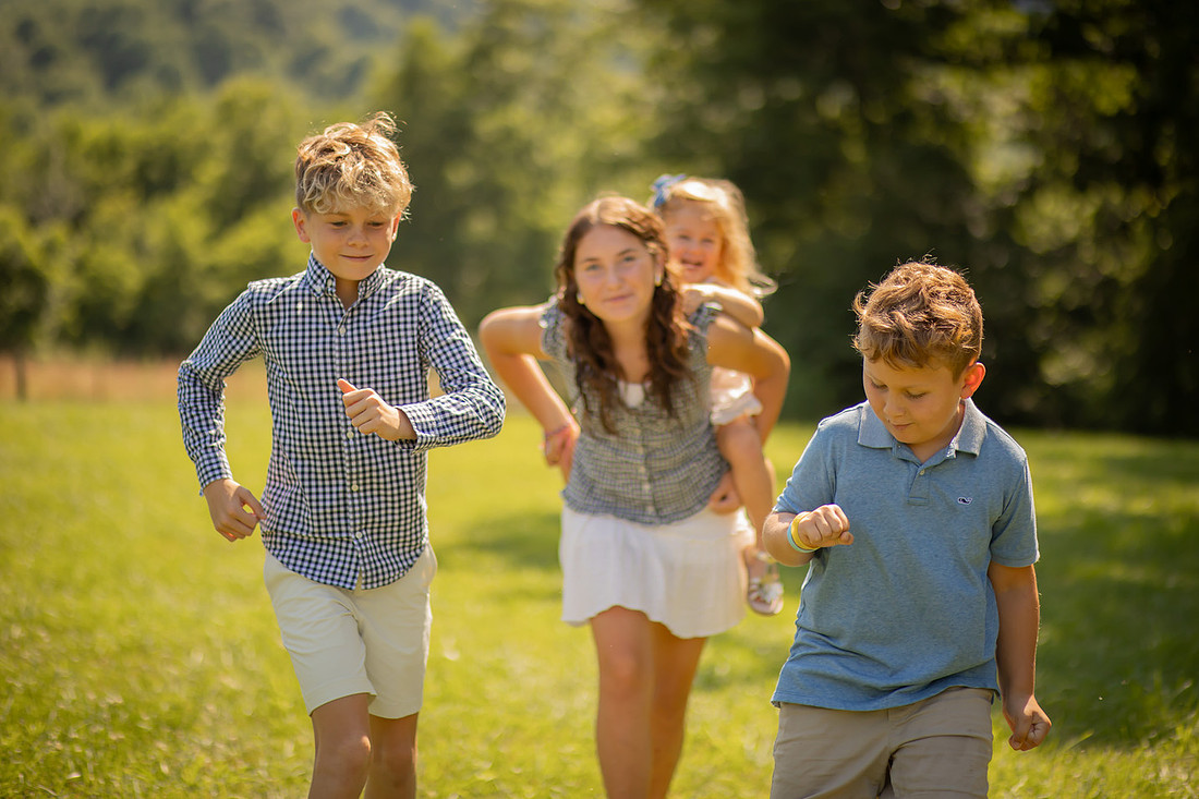 Outdoor Family Photoshoot in Western North Carolina