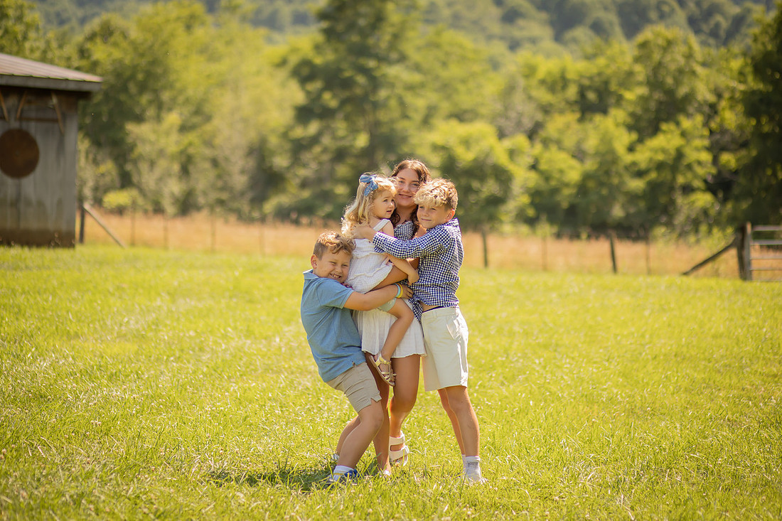 Outdoor Family Photoshoot in Western North Carolina