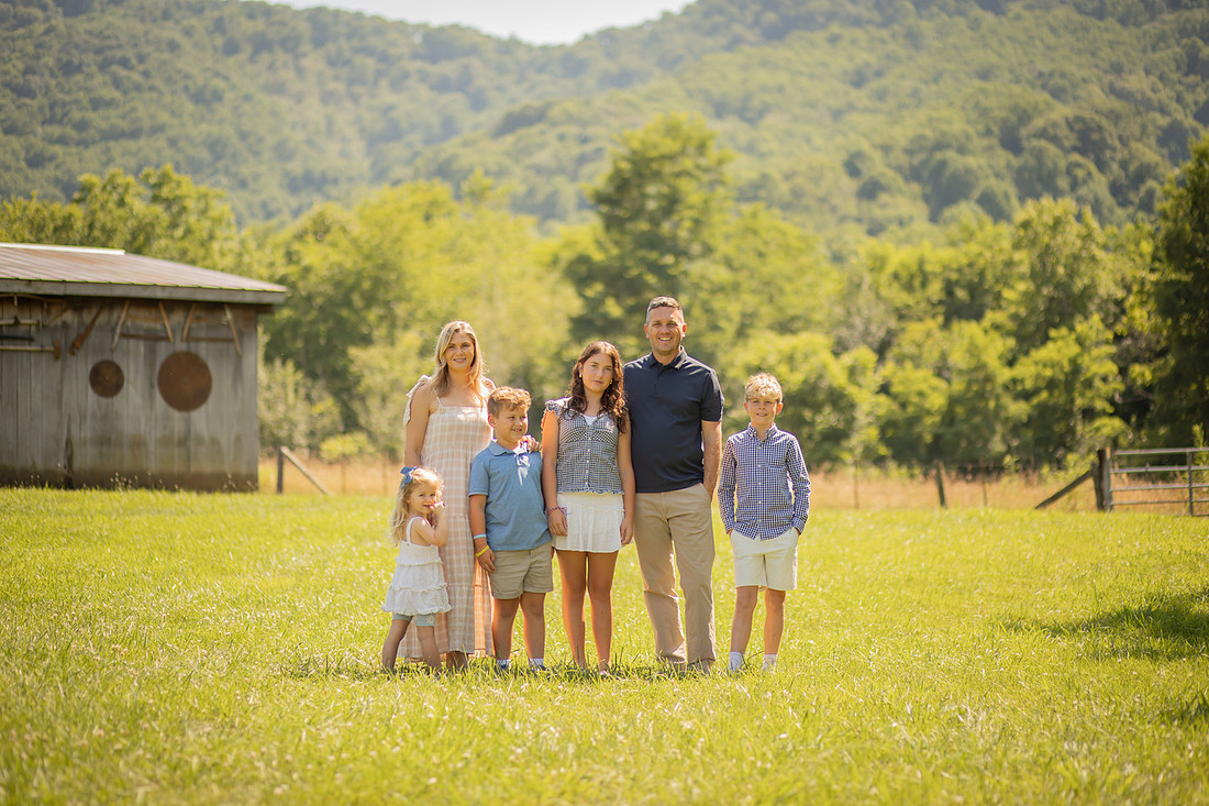 Outdoor Family Photoshoot in Western North Carolina