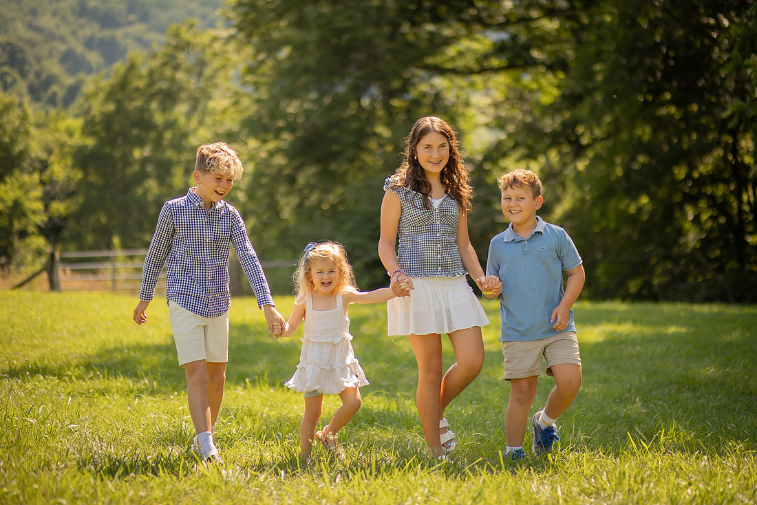 Outdoor Family Photoshoot in Western North Carolina