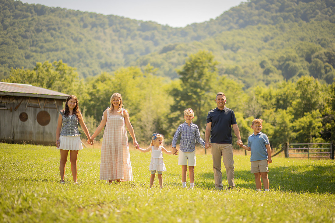 Outdoor Family Photoshoot in Western North Carolina