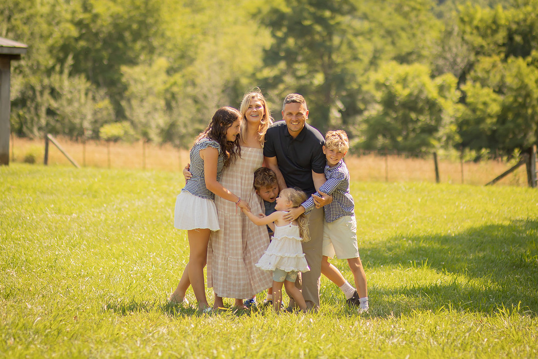 Outdoor Family Photoshoot in Western North Carolina