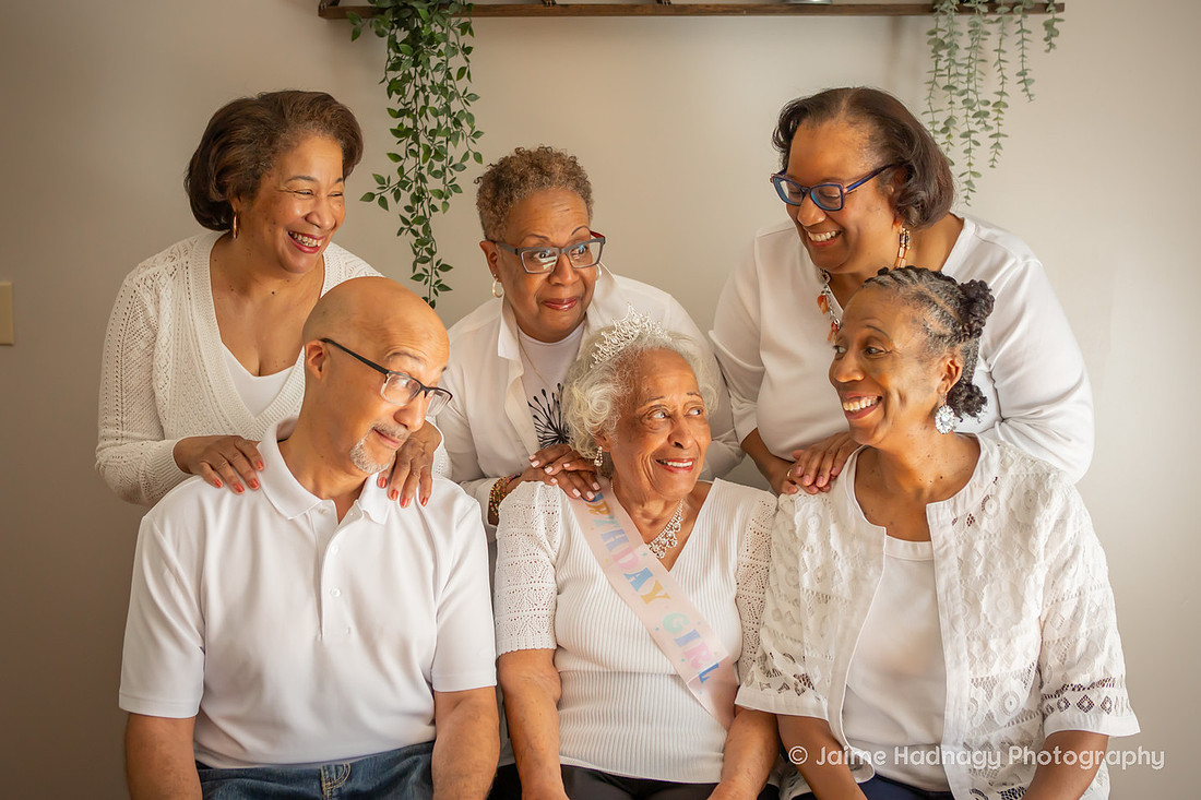 90th Birthday Family Photoshoot Indoors and Outdoors | Asheville Family Photographer