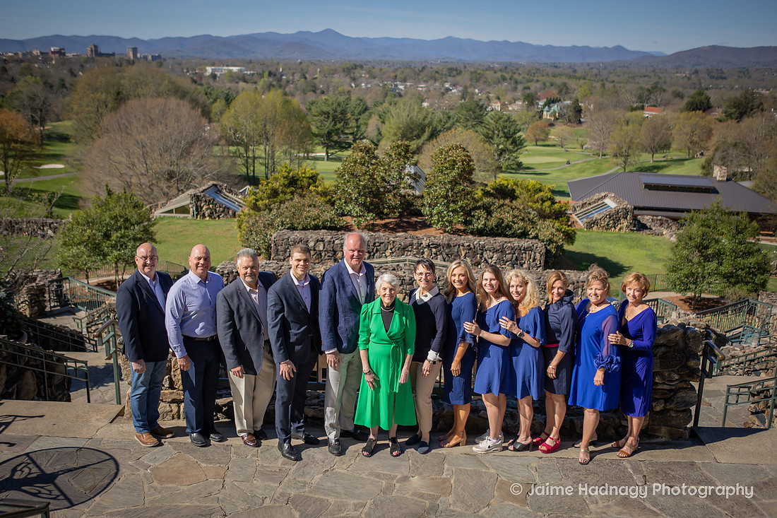 Extended Family Photos at the Omni Grove Park Inn | Asheville Photographer | 90th Birthday Party