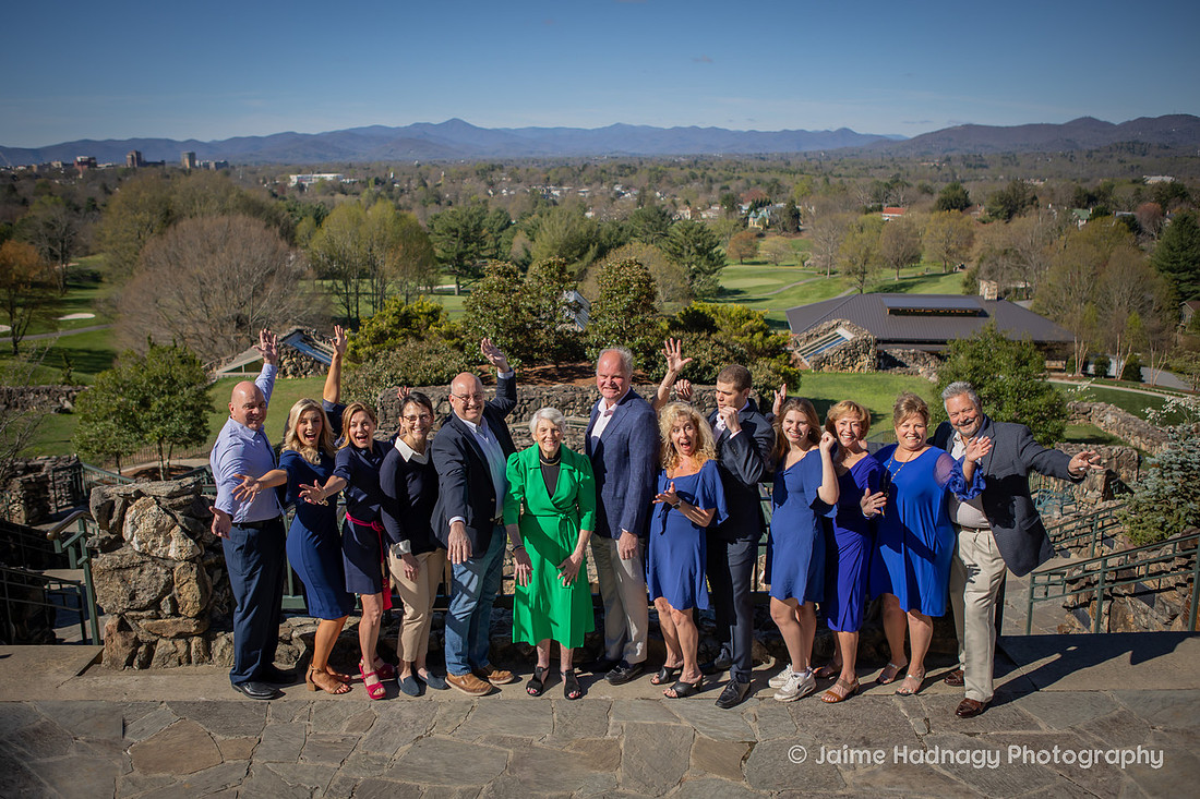 Extended Family Photos at the Omni Grove Park Inn | Asheville Photographer | 90th Birthday Party