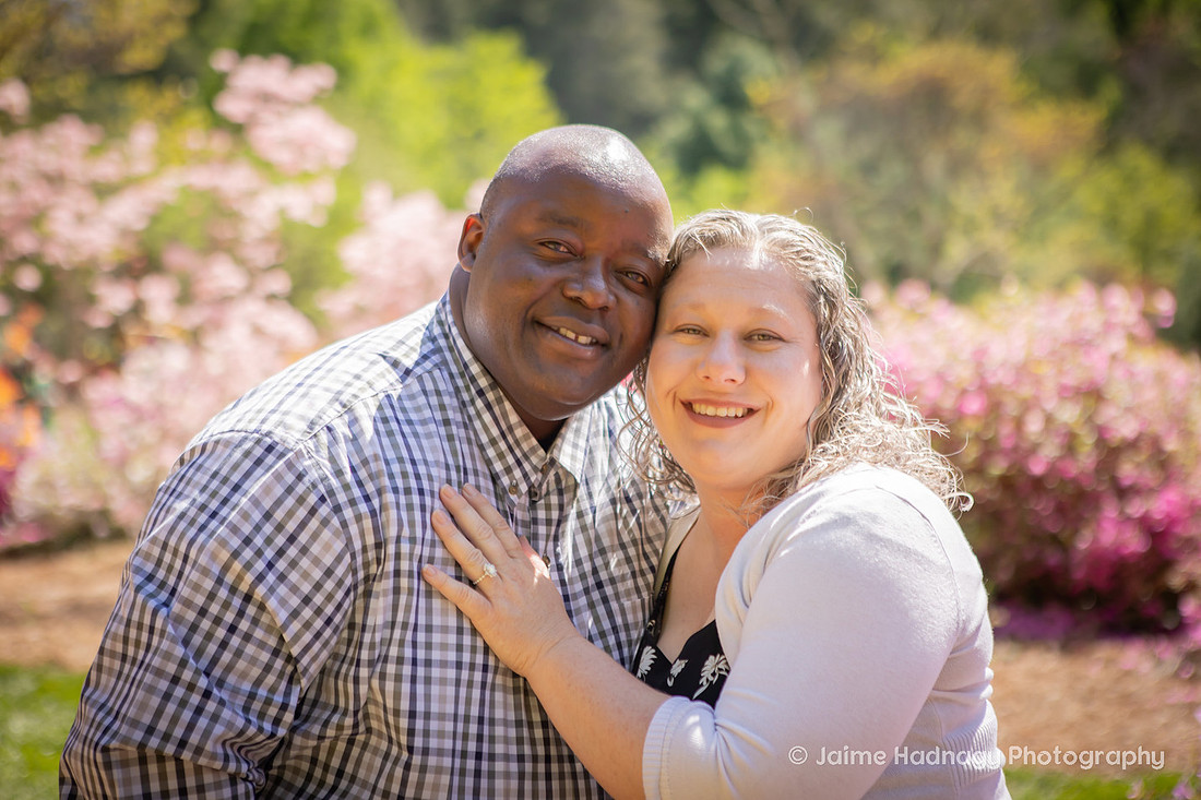 Proposing to your girlfriend at the Biltmore Estate Gardens in Springtime