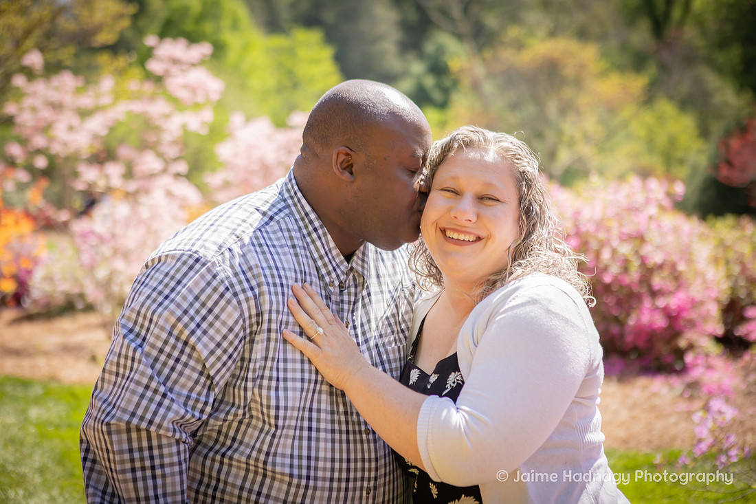 Proposing to your girlfriend at the Biltmore Estate Gardens in Springtime