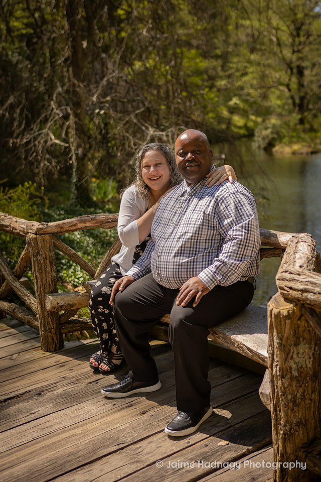 Couples Photos at the Biltmore with Azaleas IN Bloom