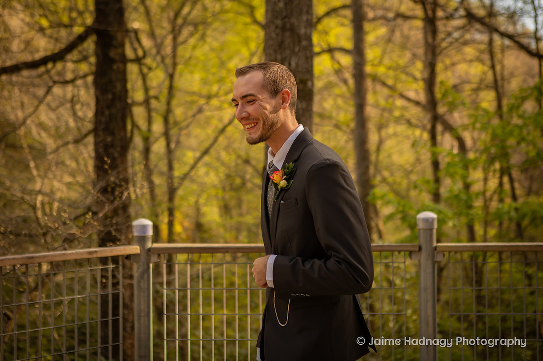 Waterfall Elopement Photography Western NC