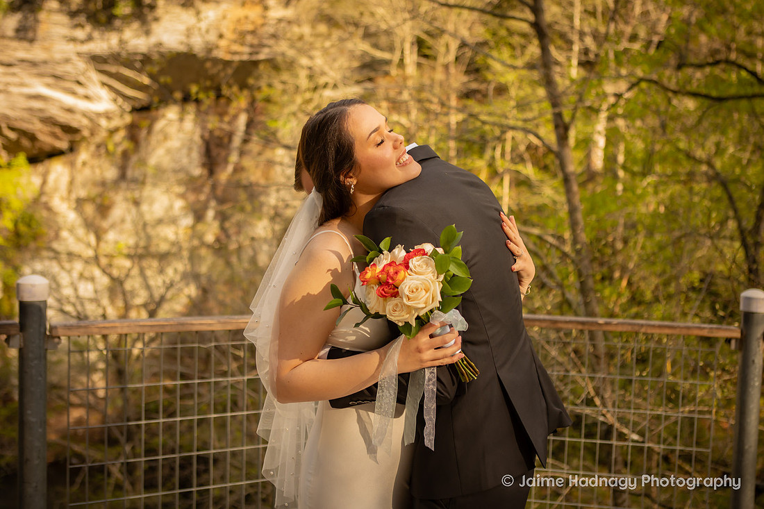 Waterfall Elopement Photography Western NC
