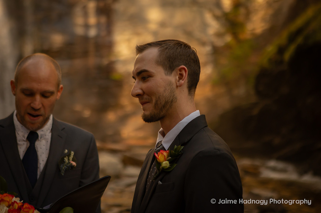 Waterfall Elopement Photography Western NC