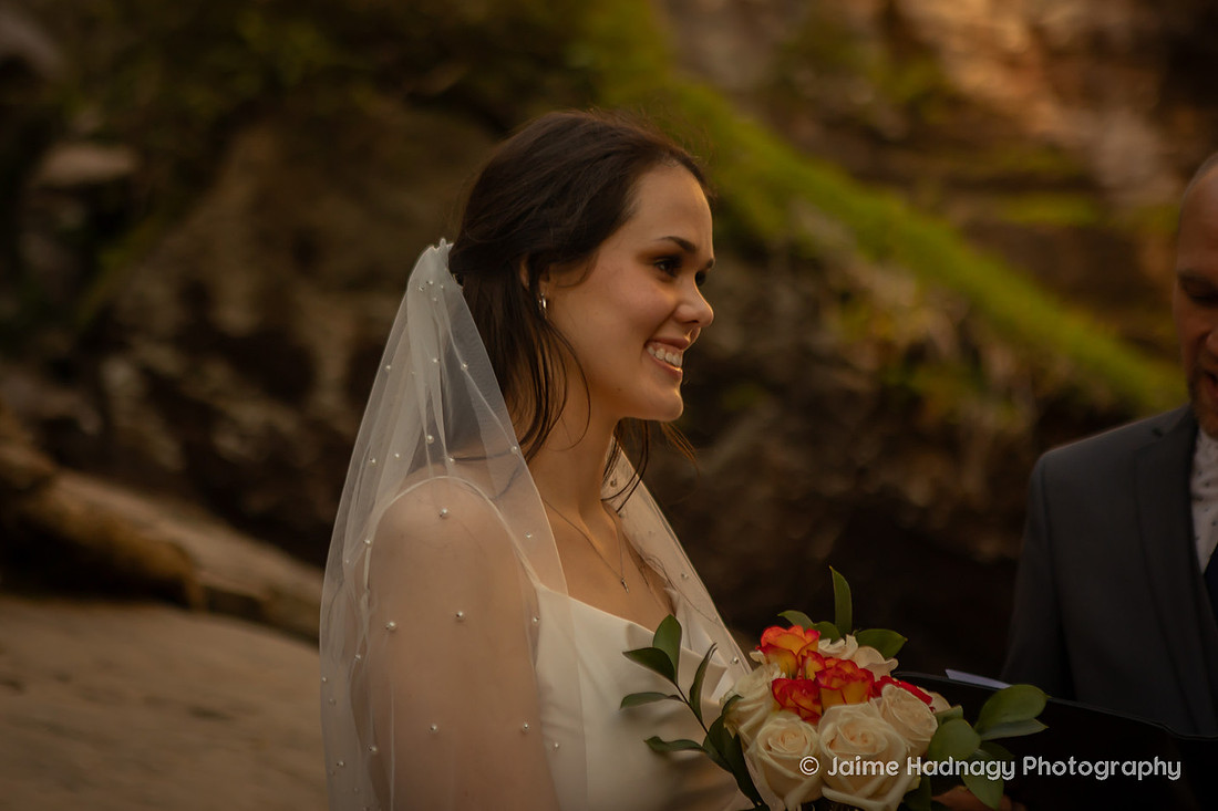 Waterfall Elopement Photography Western NC
