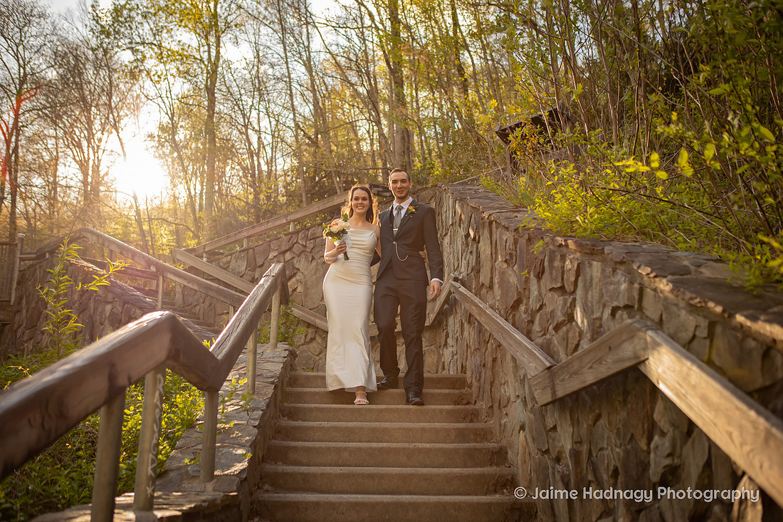 Waterfall Elopement Photography Western NC