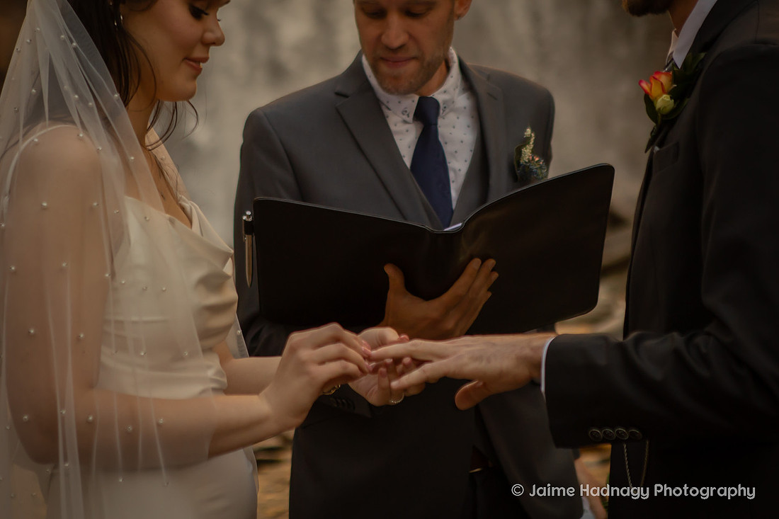 Elopement Ceremony at Looking Glass Falls | Asheville Wedding Photographer