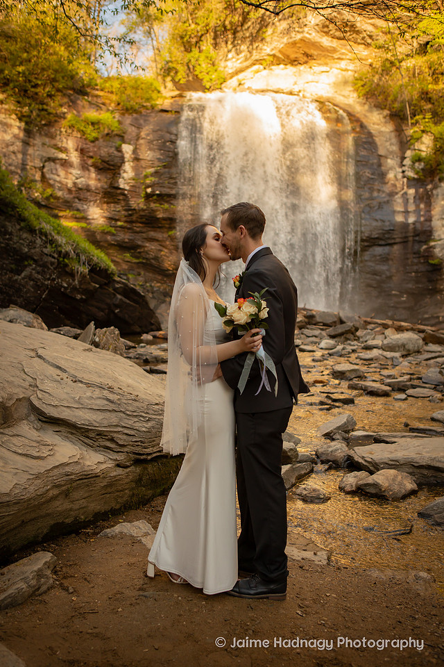 Waterfall Elopement Near Asheville | Wedding Photographer