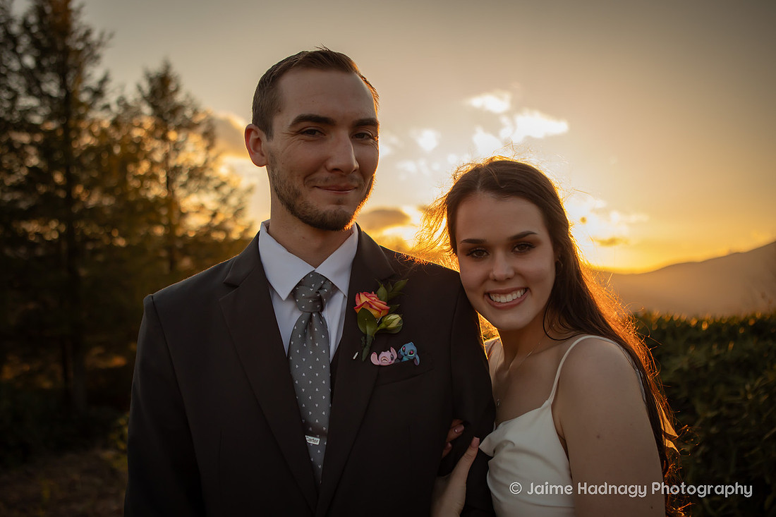 Nature Adventure Elopement Photography at a Waterfall