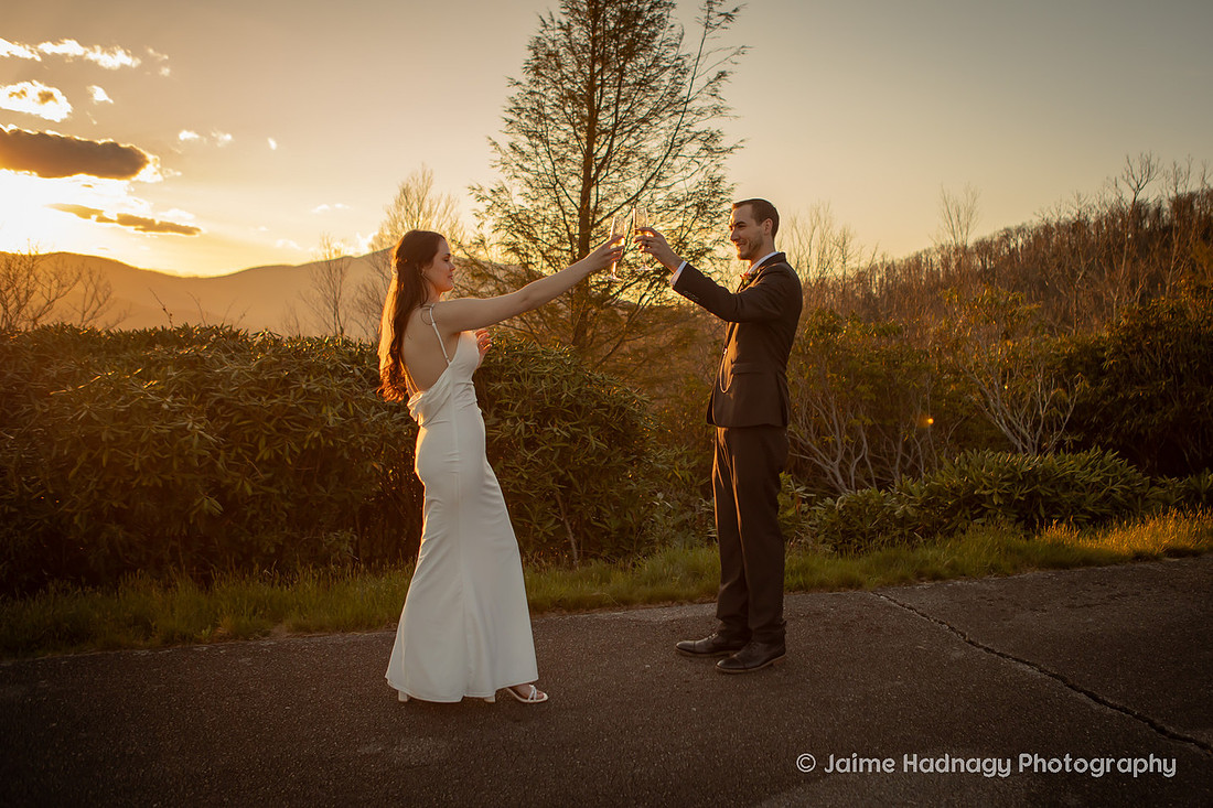 Nature Adventure Elopement Photography at a Waterfall