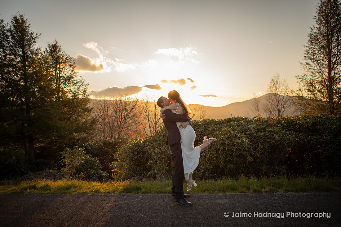 Nature Adventure Elopement Photography at a Waterfall