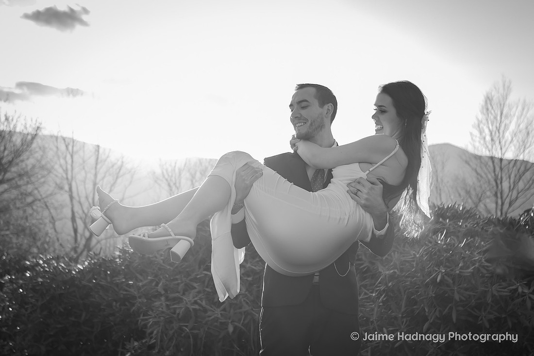 Wedding Portraits on the Blue Ridge Parkway | Asheville Elopement Photographer