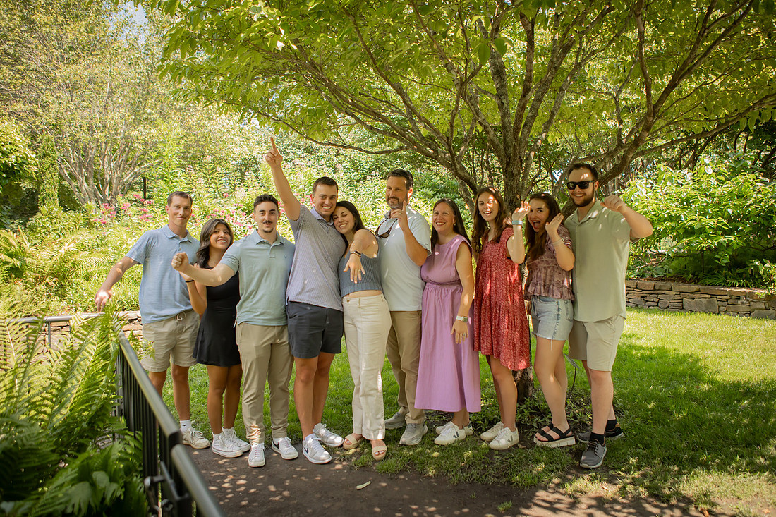 Proposing at the Arboretum in Asheville | Photographer