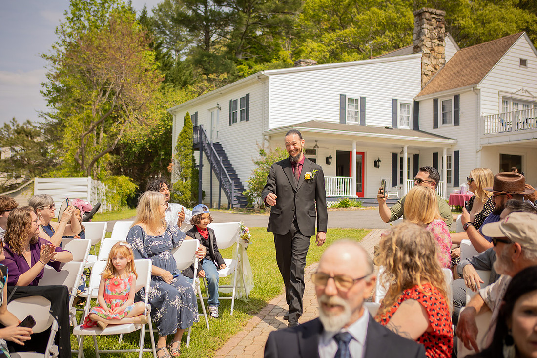 Outdoor Wedding Ceremony Photographer Asheville