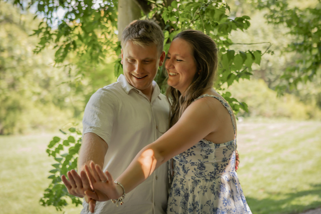 Engagement photography at the Biltmore Estate in Asheville