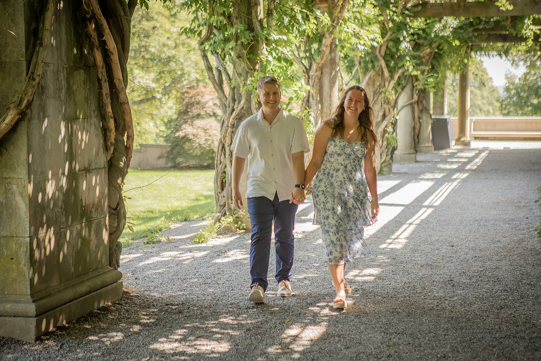 Engagement photography at the Biltmore Estate in Asheville