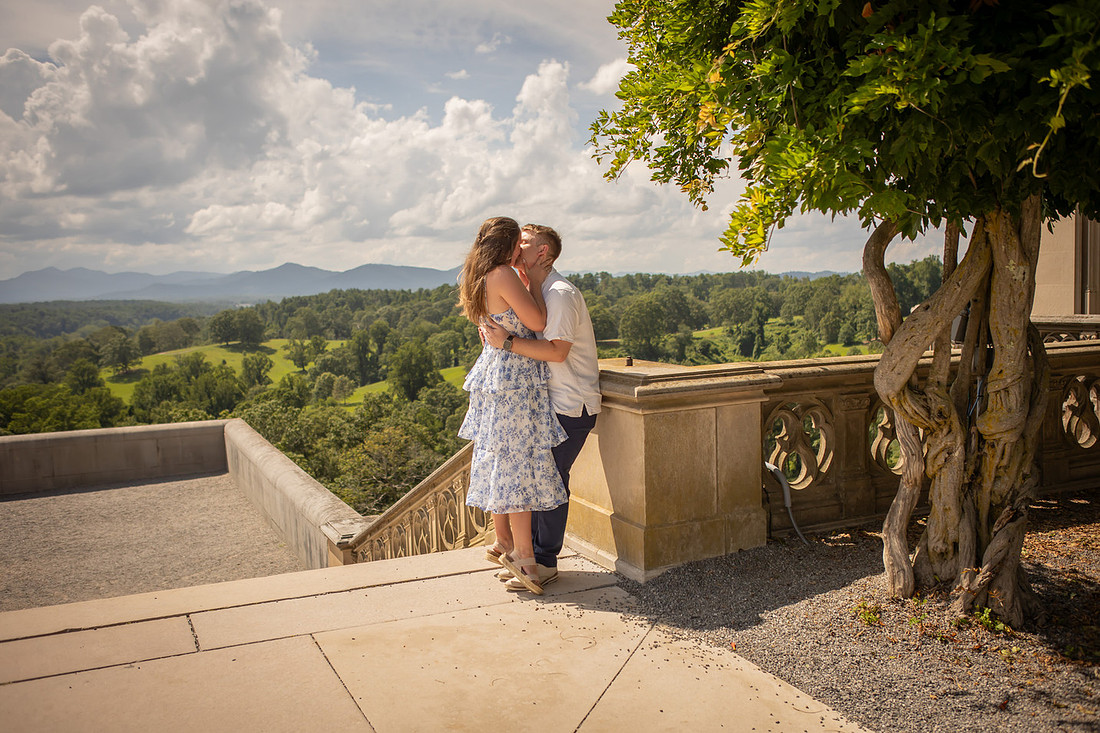 Engagement photography at the Biltmore Estate in Asheville