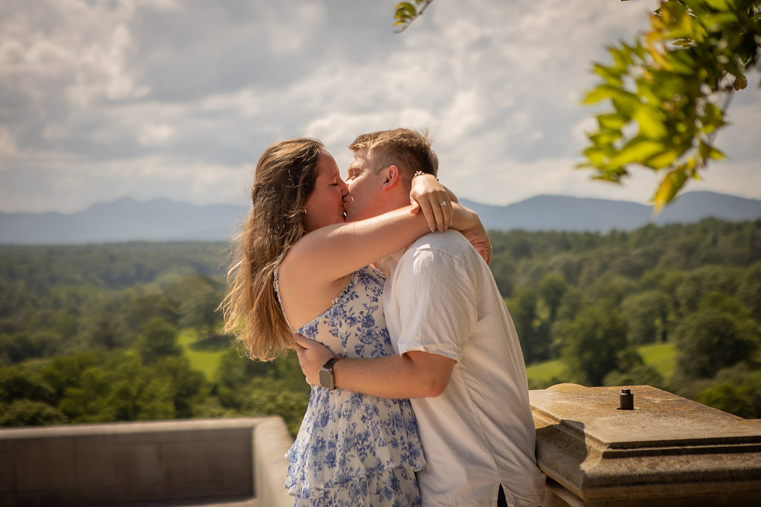 Engagement photography at the Biltmore Estate in Asheville