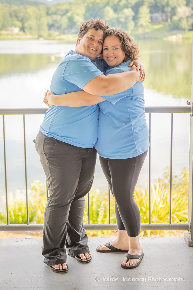 Family photos on Lake Junaluska
