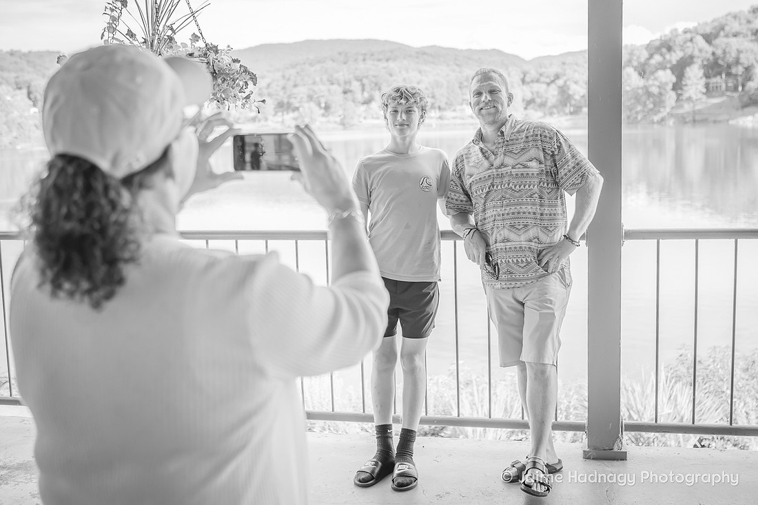 Family photos on Lake Junaluska