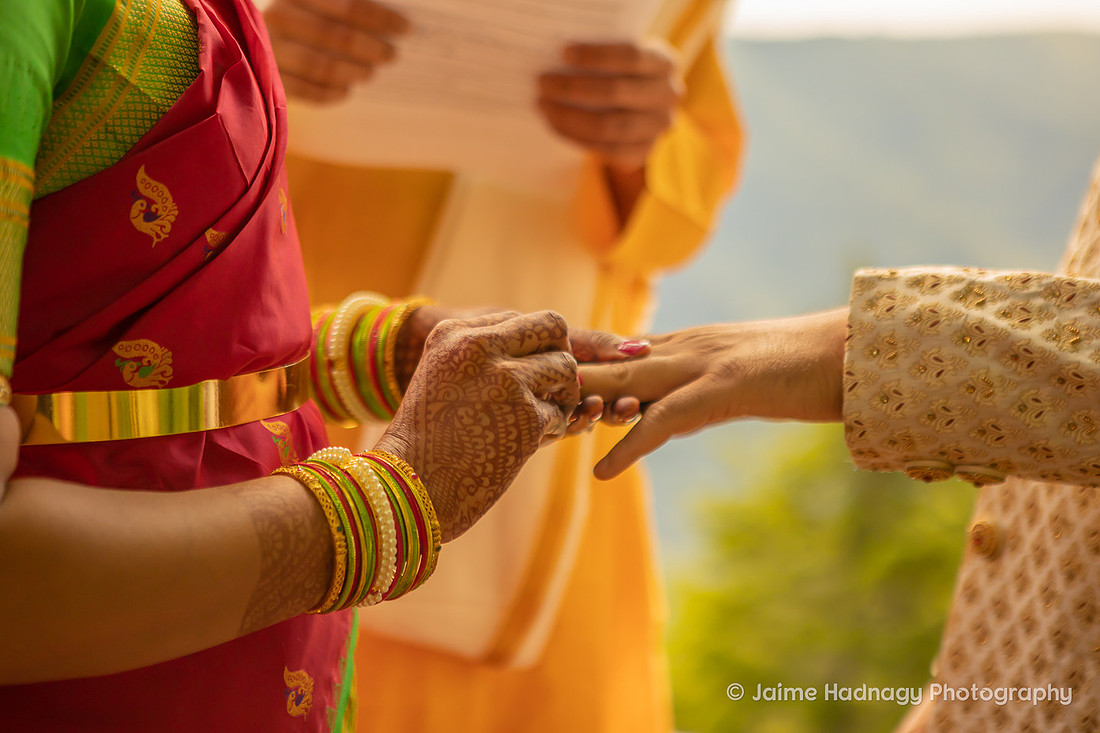 Colorful Micro Indian Wedding Chestoa | Asheville Elopement Photographer