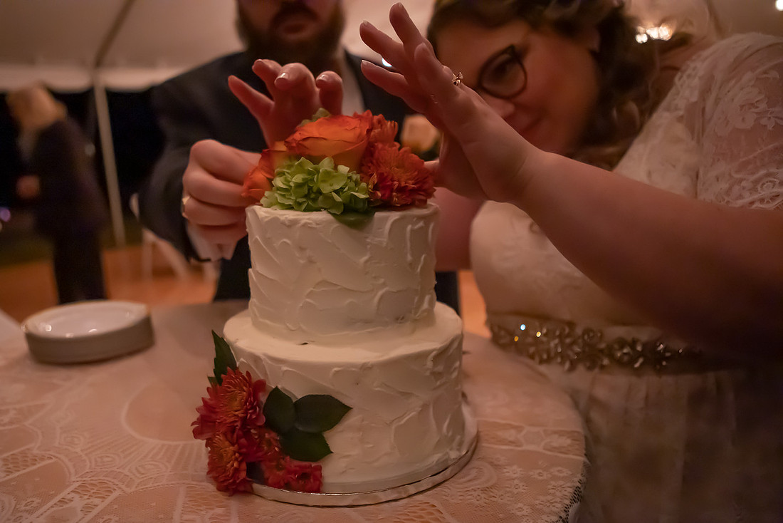 Wedding Cake and Cupcakes | Asheville Elopement Photographer