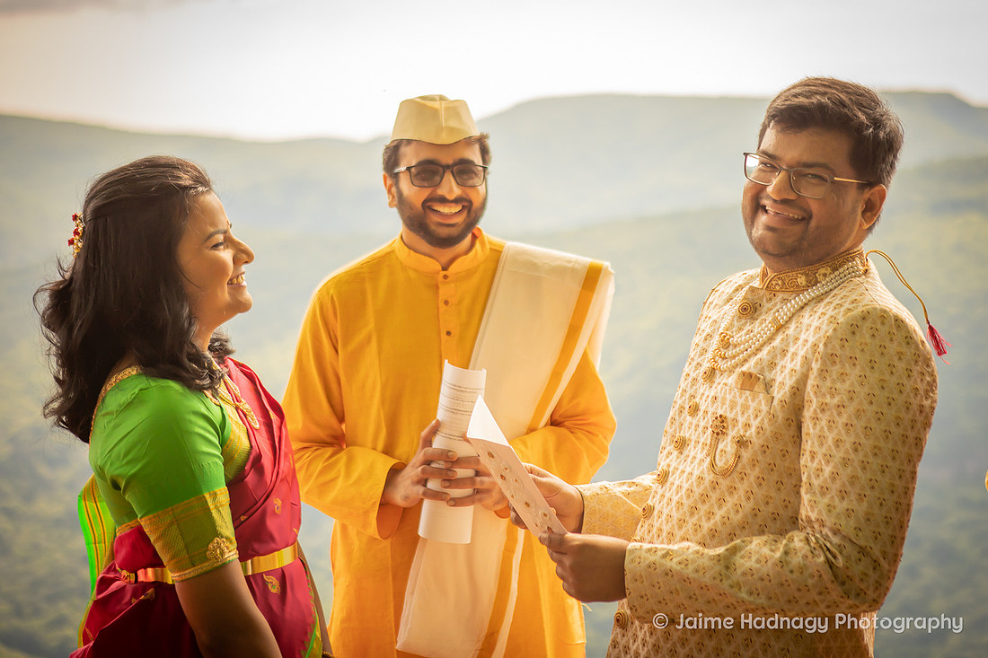 Colorful Micro Indian Wedding Chestoa | Asheville Elopement Photographer
