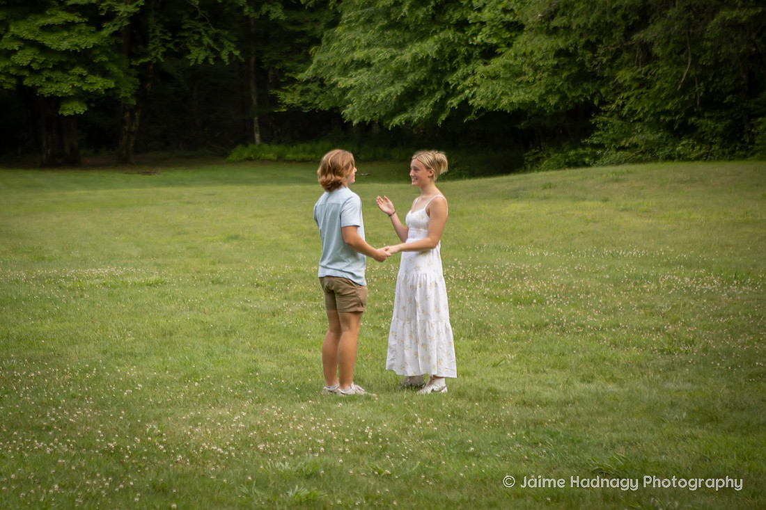 Surprise Proposal Photography in Waynesville NC | Asheville Engagement Photographer | Palmer Chapel