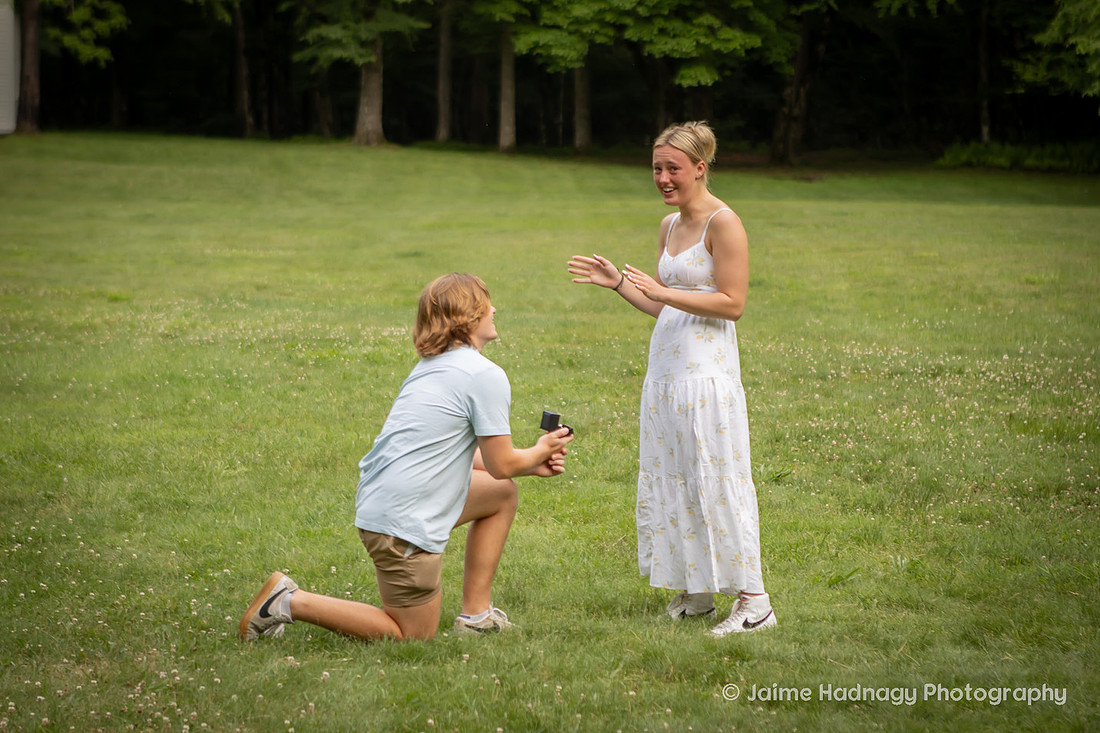 Surprise Proposal Photography in Waynesville NC | Asheville Engagement Photographer | Palmer Chapel