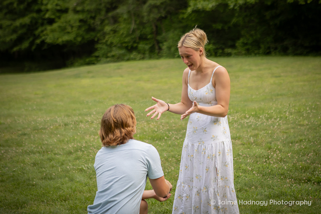 Surprise Proposal Photography in Waynesville NC | Asheville Engagement Photographer | Palmer Chapel
