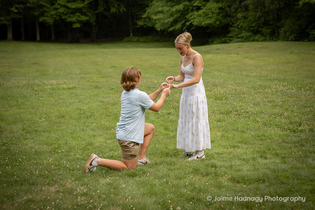 Surprise Proposal Photography in Waynesville NC | Asheville Engagement Photographer | Palmer Chapel