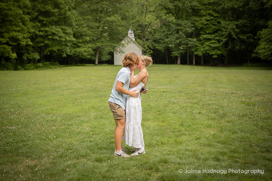 Engagement Photography at Palmer Chapel | Asheville Proposal Photographer