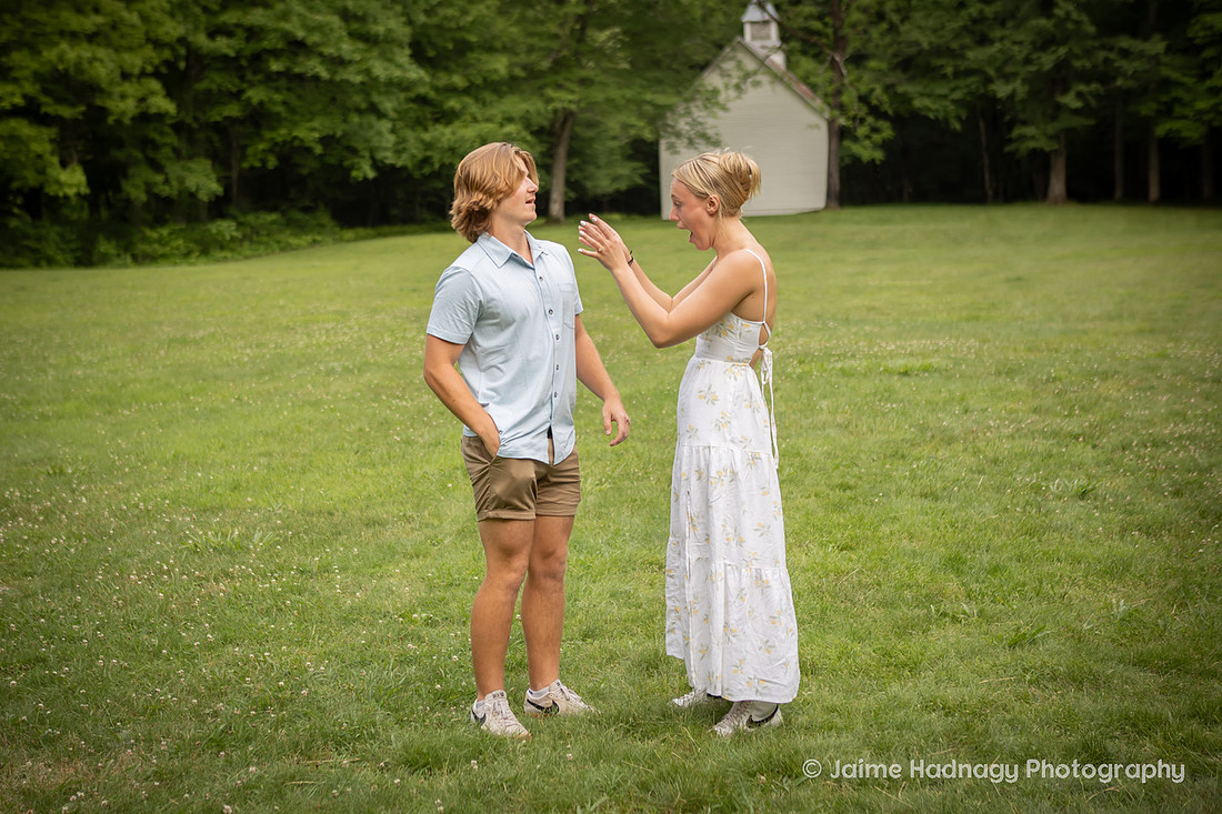Engagement Photography at Palmer Chapel | Asheville Proposal Photographer