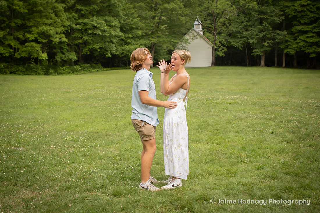 Engagement Photography at Palmer Chapel | Asheville Proposal Photographer