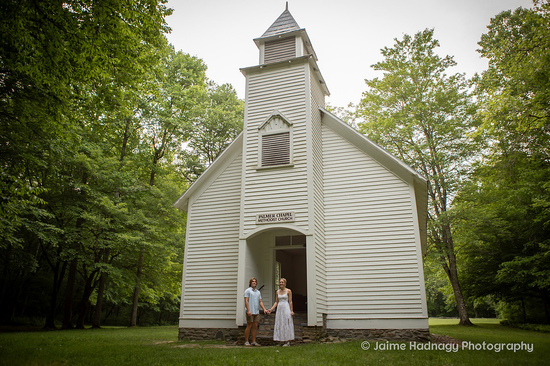 Engagement Photography at Palmer Chapel | Asheville Proposal Photographer