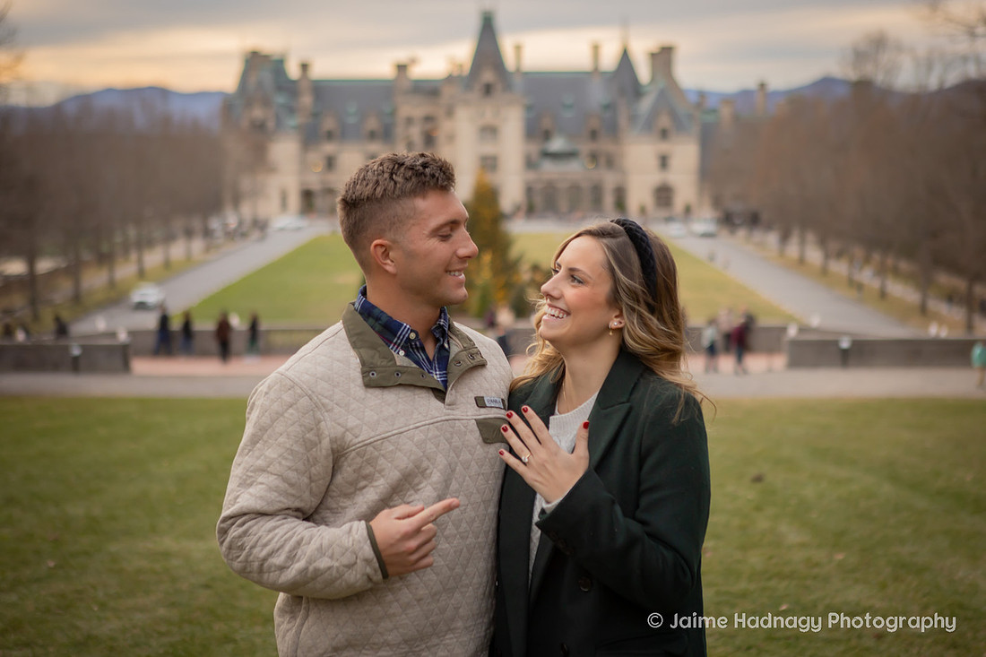Engagement at The Biltmore House | Asheville Proposal Photographer